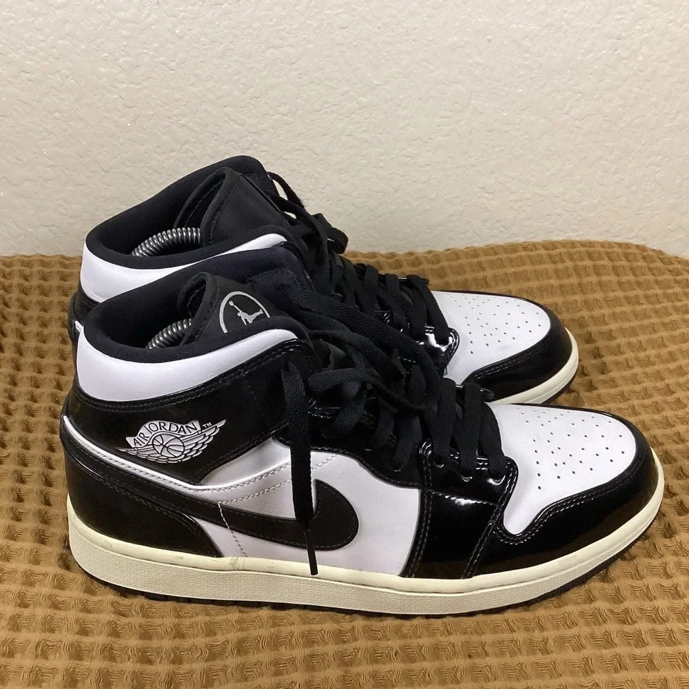 Nike Air Jordan 1 Retro Mens Size 10 Mid All-Star 2021 Black White DD1649-001